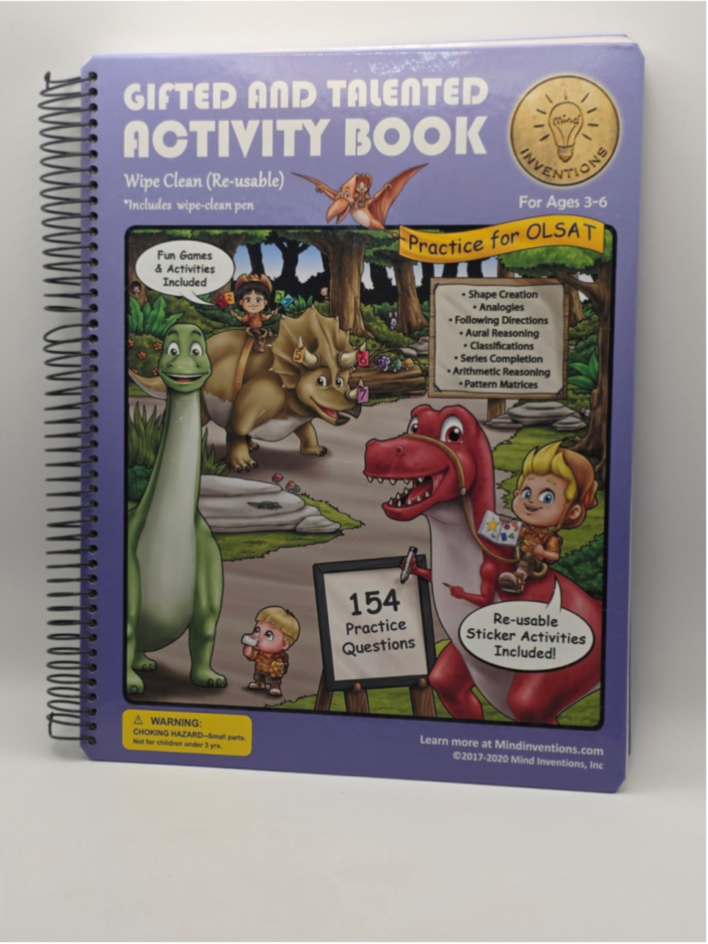 Kids Mind Inventions Gifted and Talented Activity Book One Size Purple Green